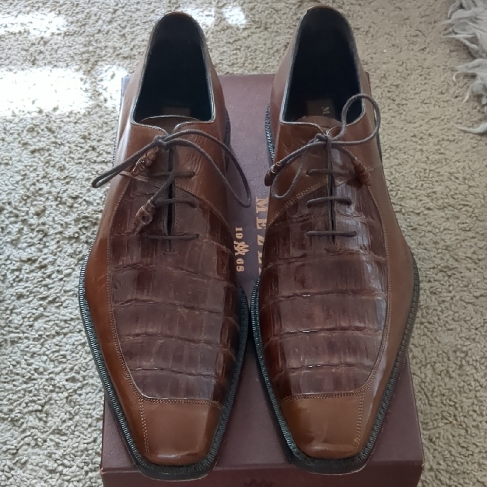 Men's Brown Leather Dress Shoes